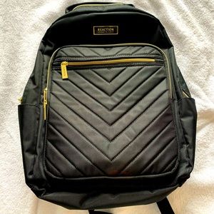 Black backpack From the Kenneth Cole Reaction collection.